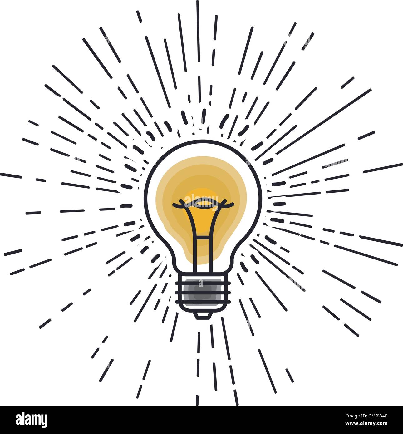 bulb light isolated icon Stock Vector Image & Art - Alamy