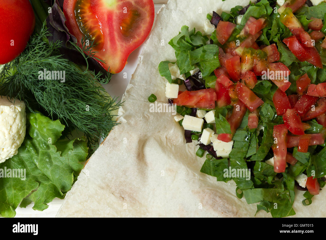 Healthy meals - organic foods Stock Photo