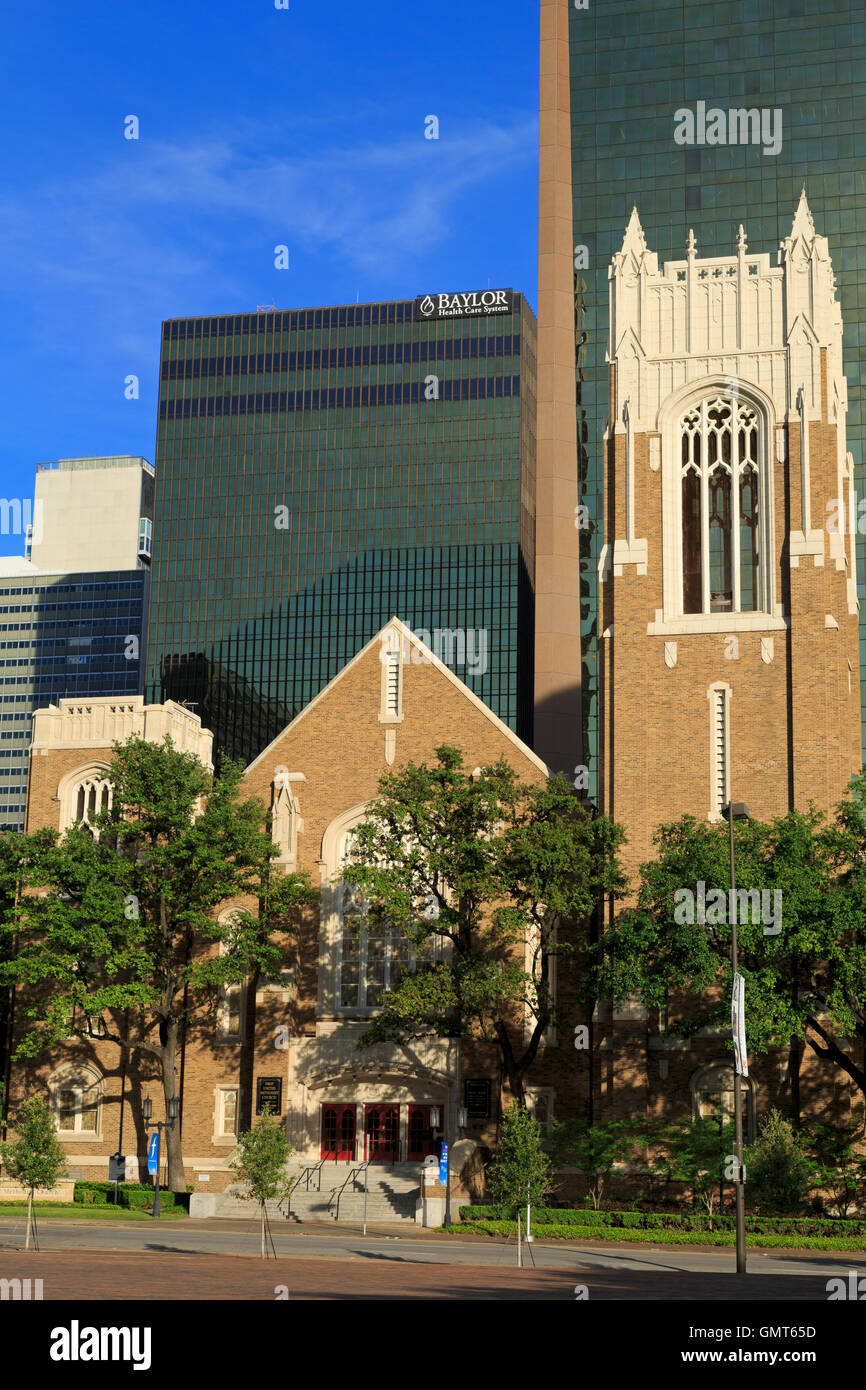 First United Methodist Church, Dallas, Texas, USA Stock Photo