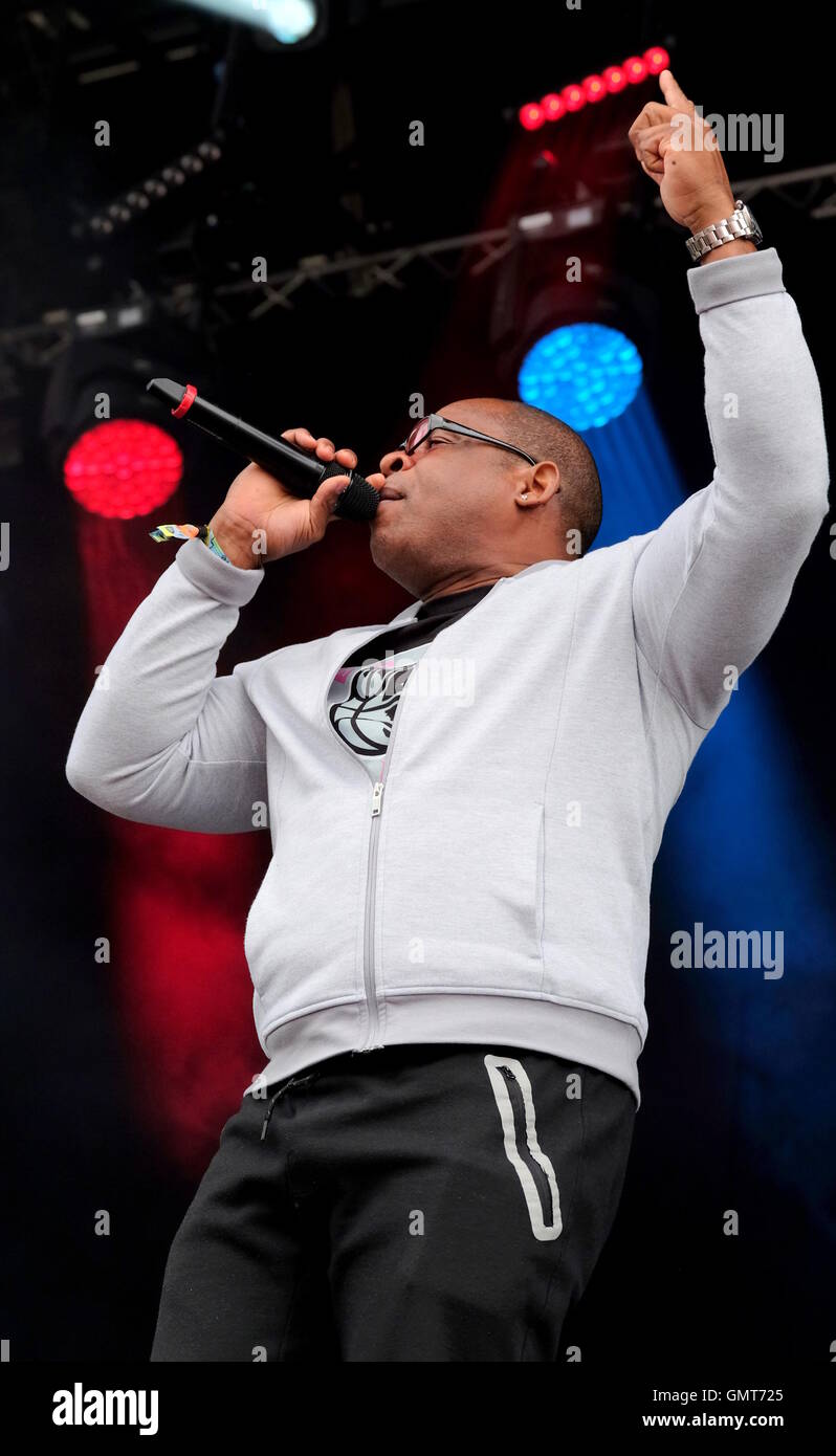 Common People Festival, Hampshire, 28th May 2016, Sugarhill Gang performing live on Southampton Common Stock Photo