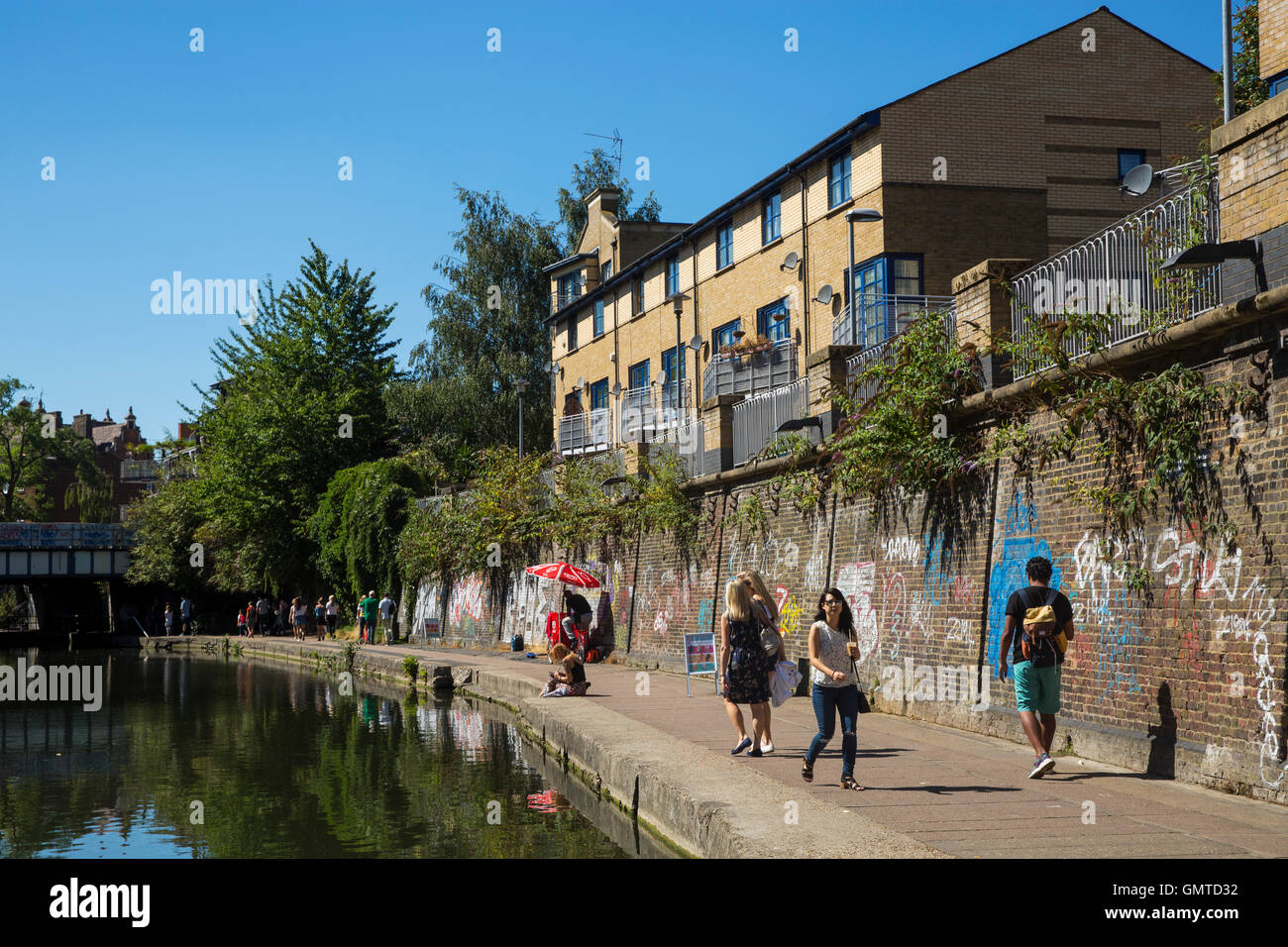 London, England. 26th August 2016. Regent's Canal, , London, UK. Stock Photo