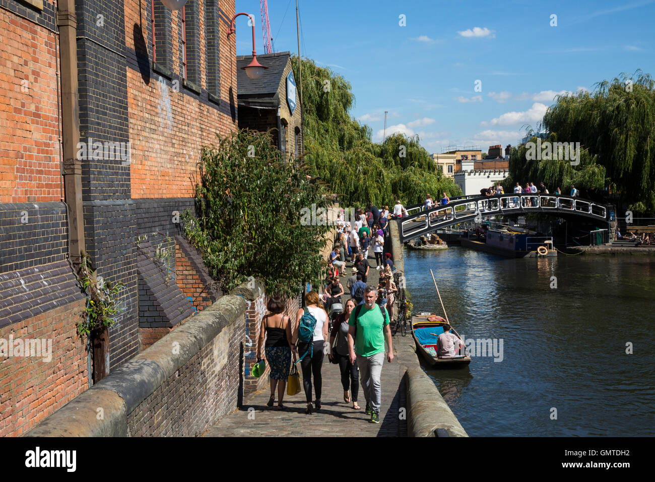 London, England. 26th August 2016. Regent's Canal. Stock Photo