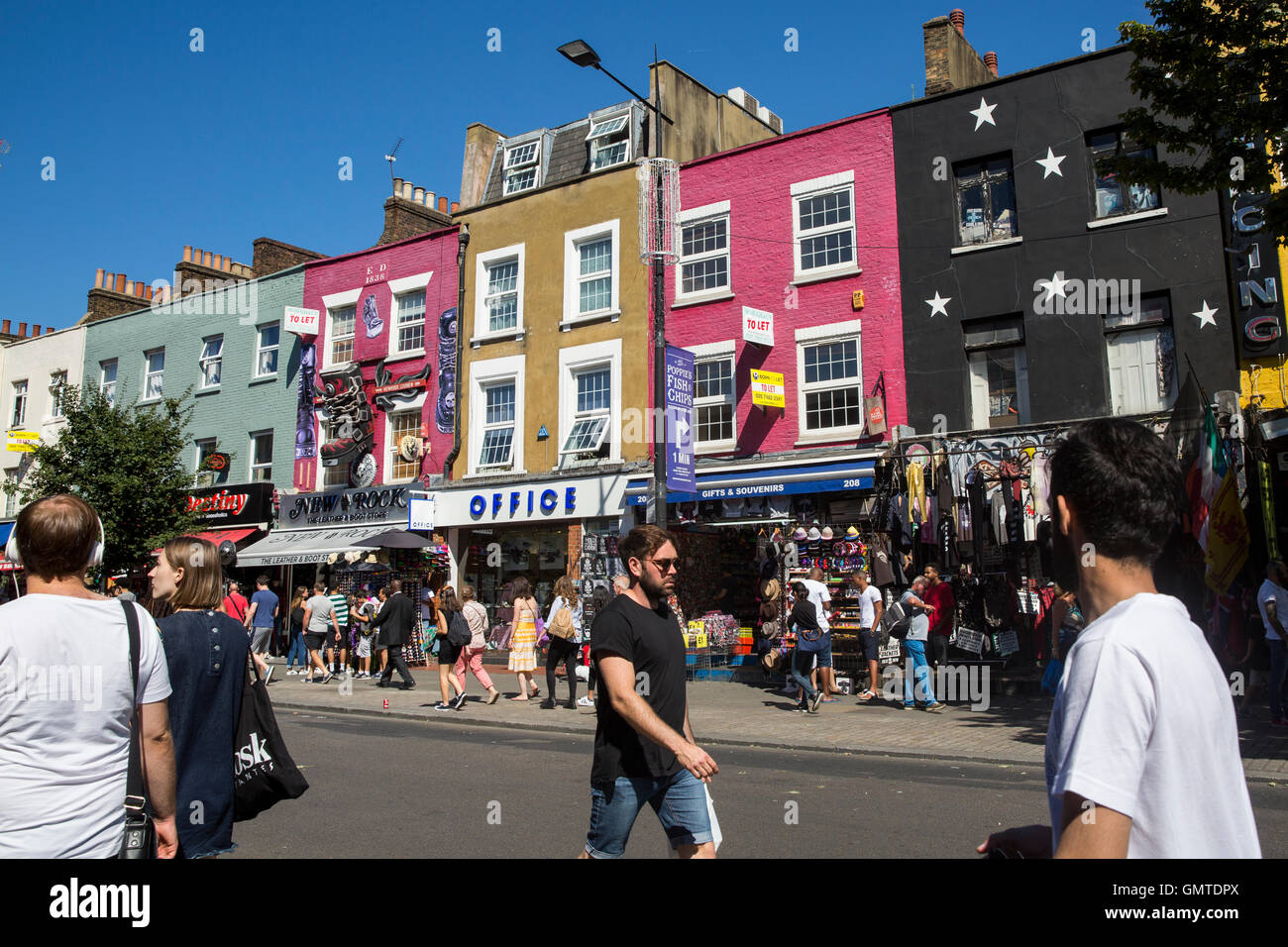 London, England. 26th August 2016. Camden High Street, London. Stock Photo