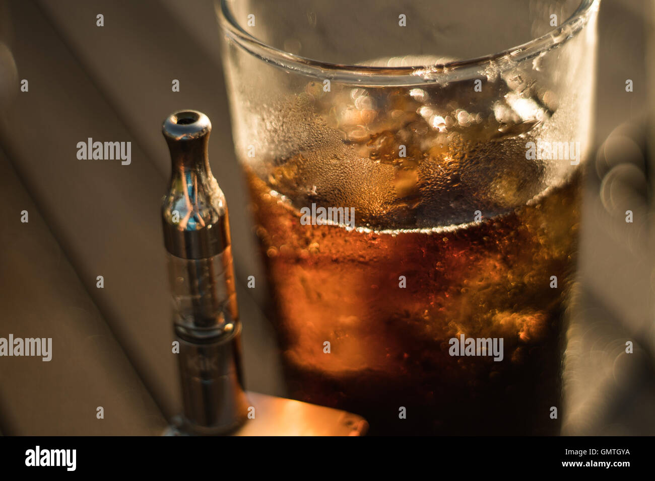 vape and coke Stock Photo