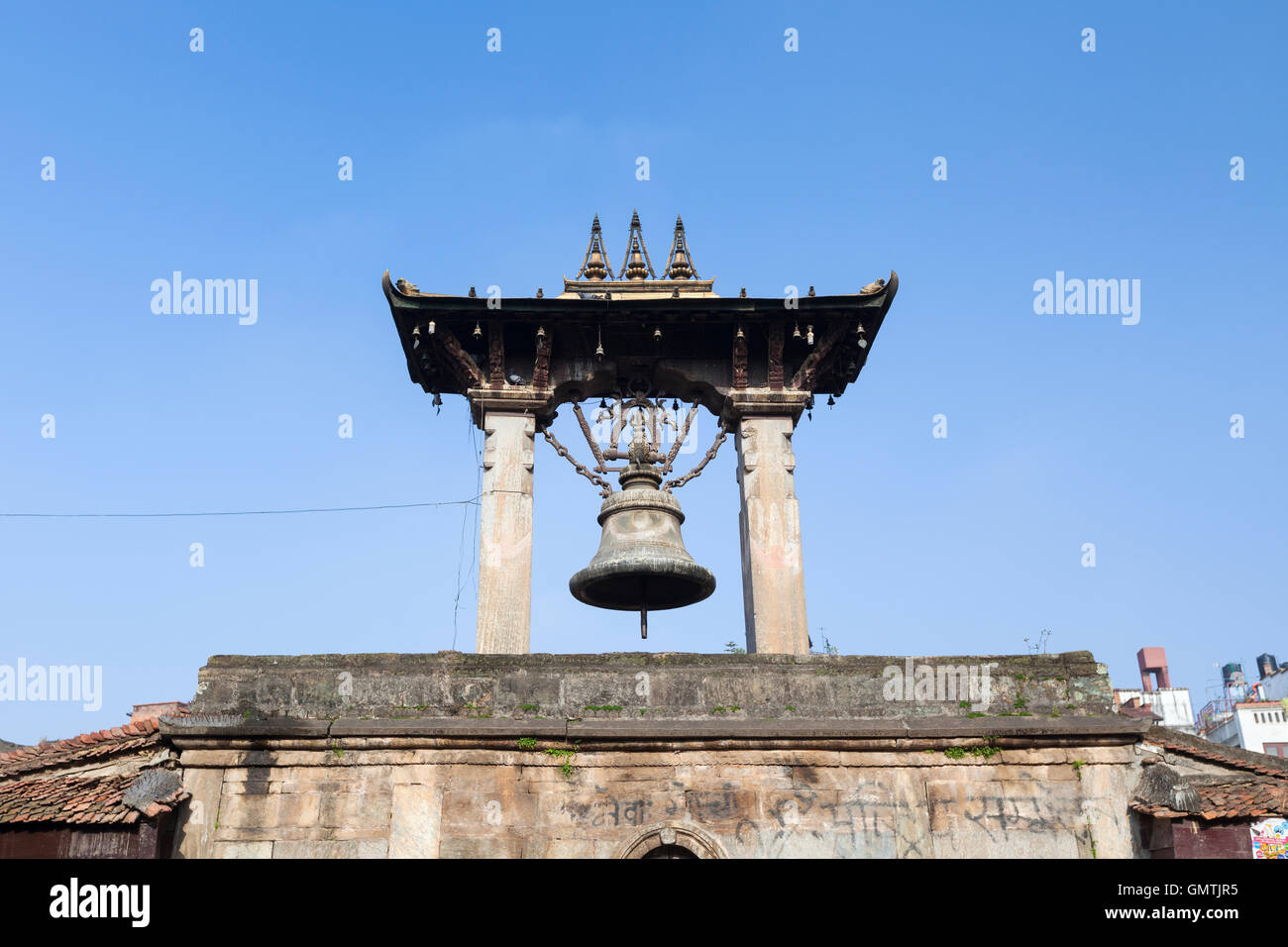 Taleju bell on Patan Durbar Square, Nepal Stock Photo