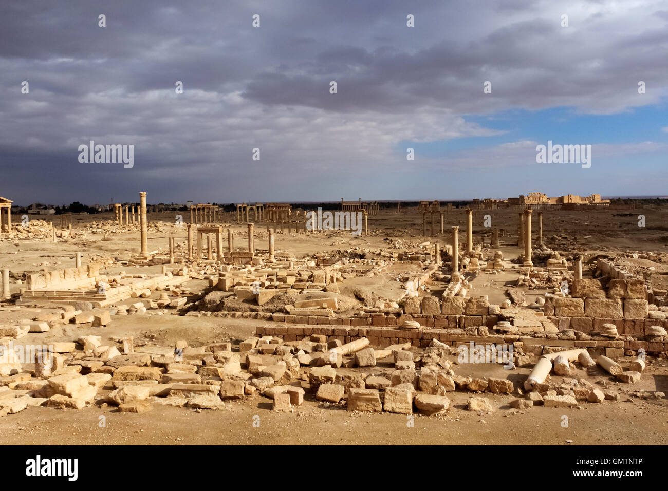 Ruins of Palmyra, Syria. Stock Photo