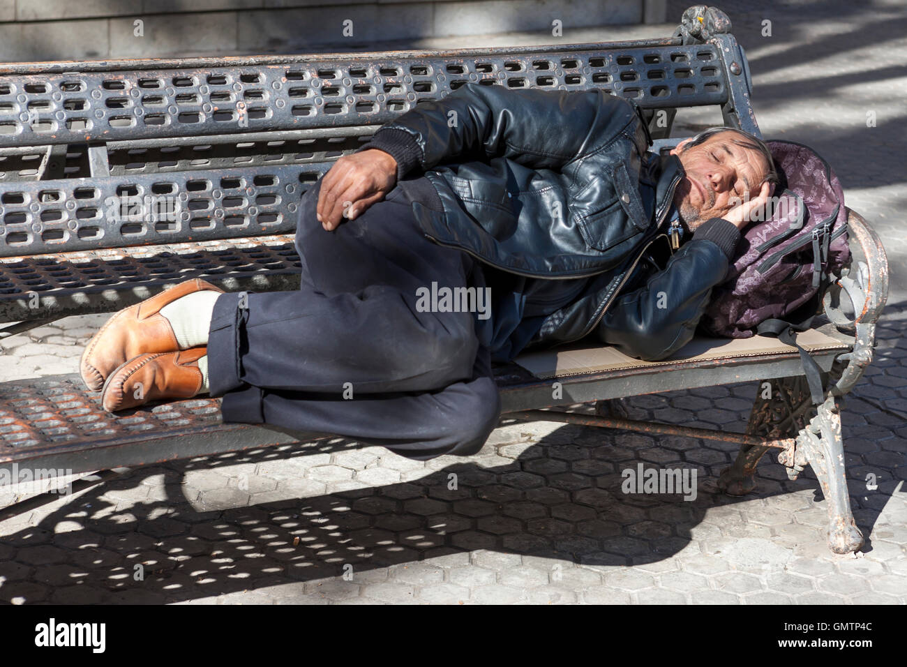 Homeless man spain hi-res stock photography and images - Alamy