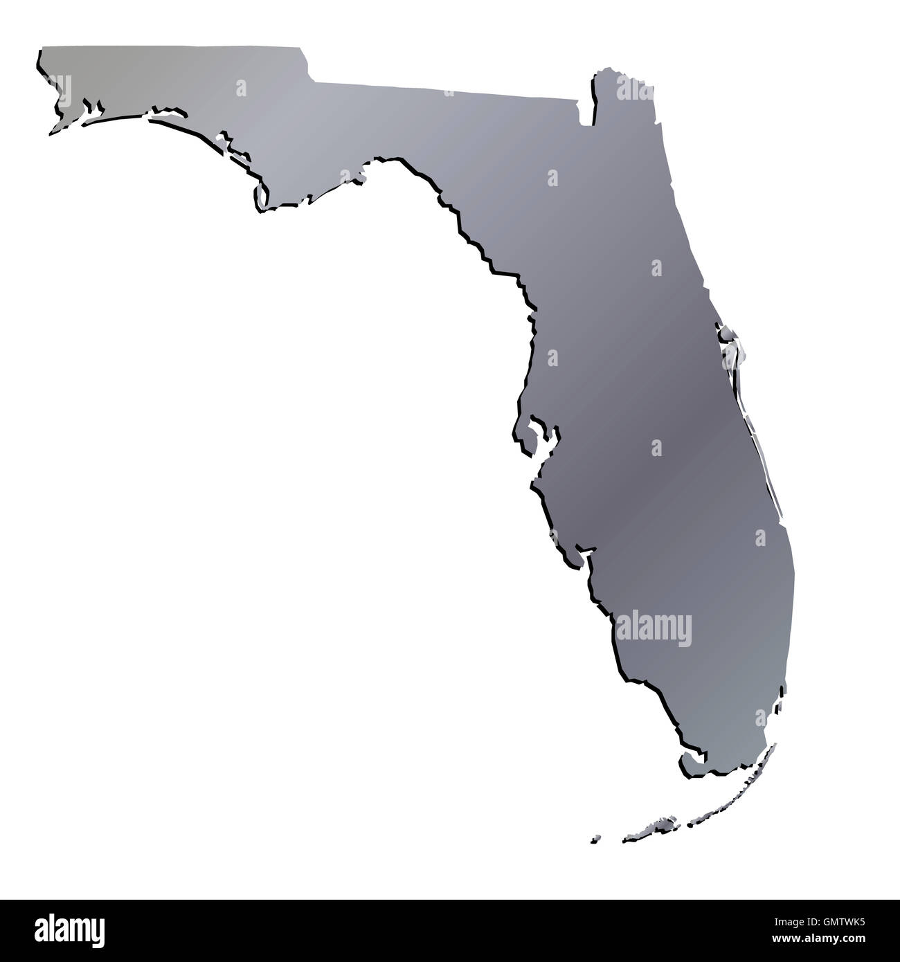 Florida 3d Map Hi Res Stock Photography And Images Alamy