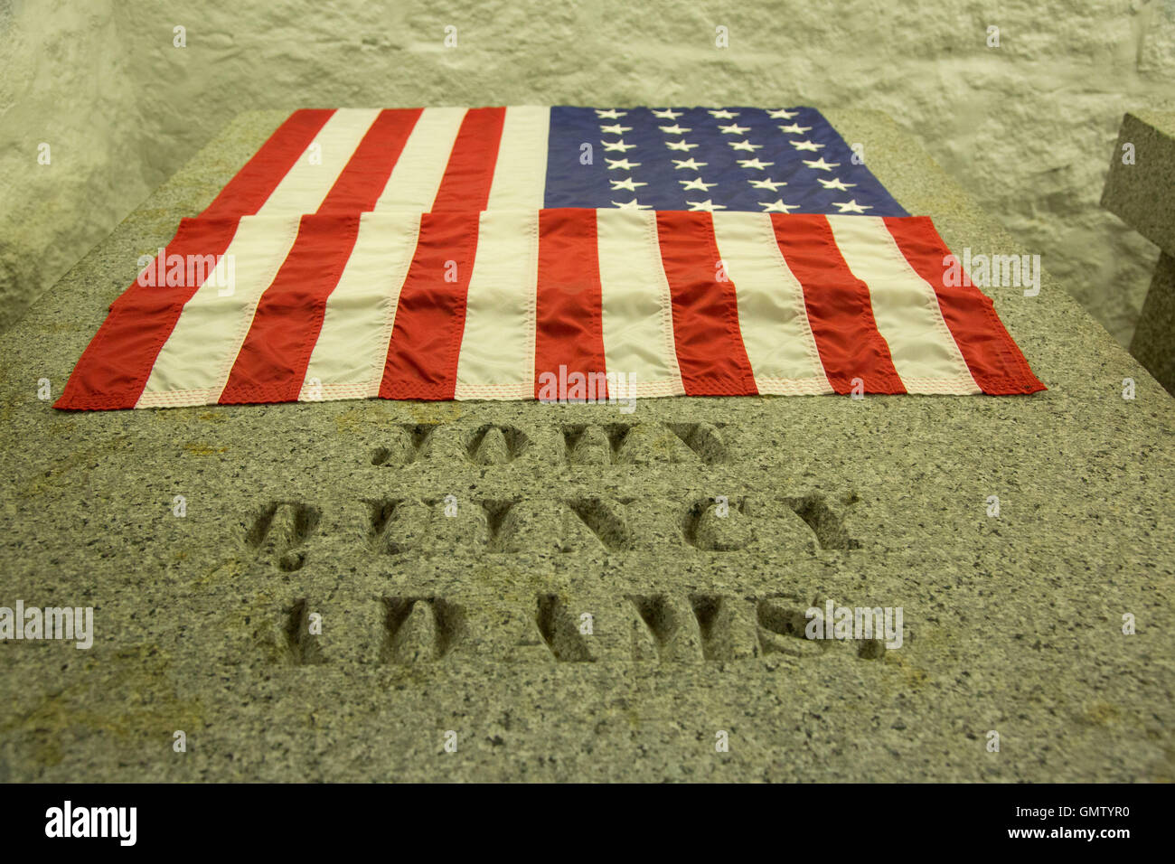 President John Quincy Adams crypt, United First Parish Church, Quincy, Massachusetts Stock Photo