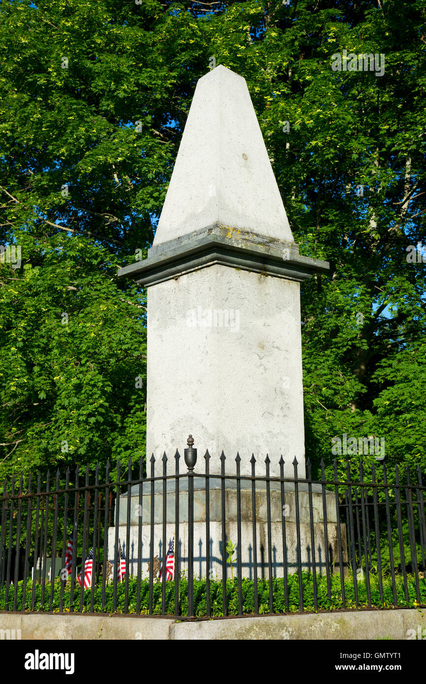 Revolutionary War Monument, Lexington Green, Lexington,  Massachusetts Stock Photo