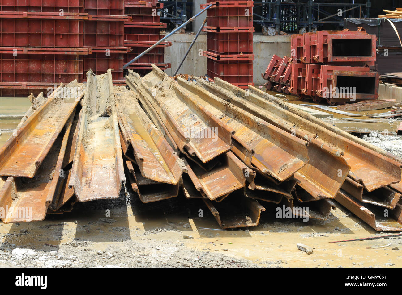 scrap at site construction Stock Photo - Alamy
