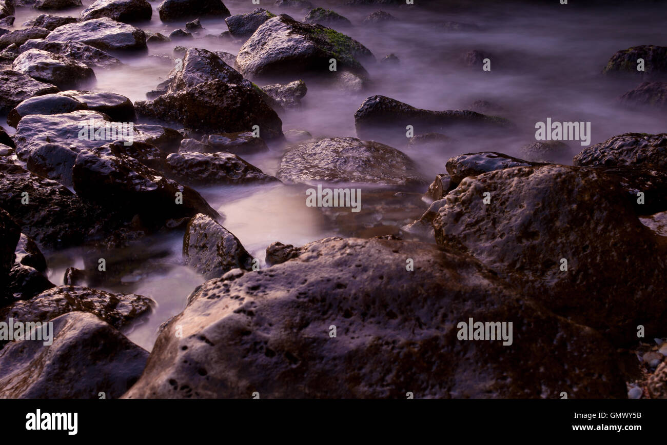 Peaceful dusk beach hi-res stock photography and images - Alamy