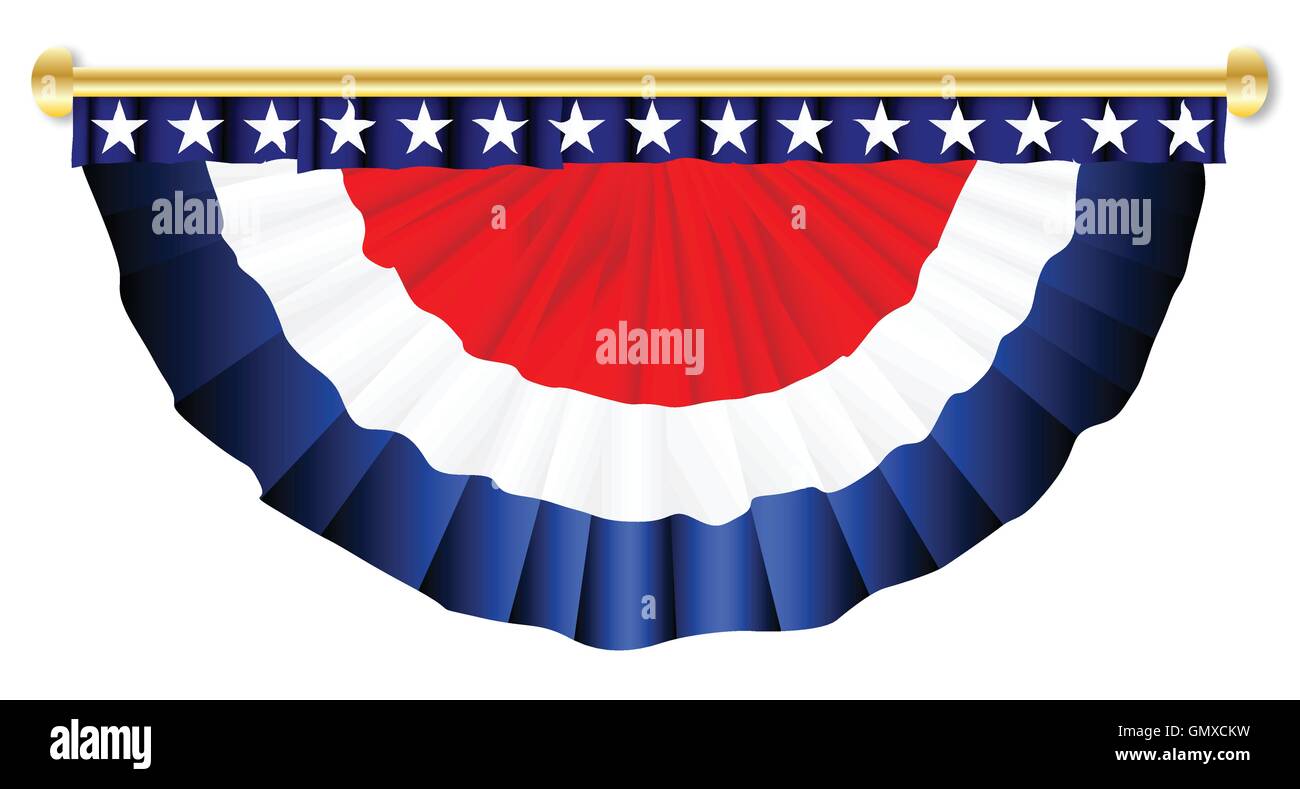 Stars And Stripes Banner Stock Vector