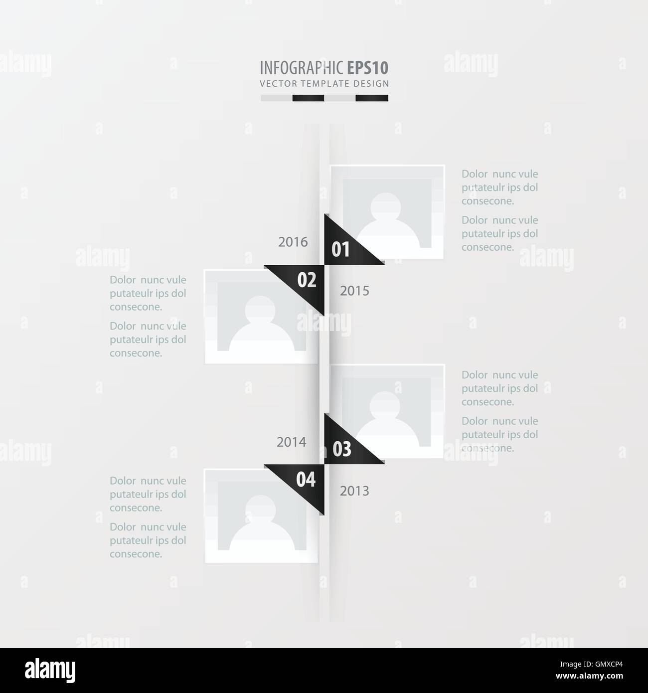 Timeline infographic template black white hires stock photography and Timeline infographic template black white hires stock photography and