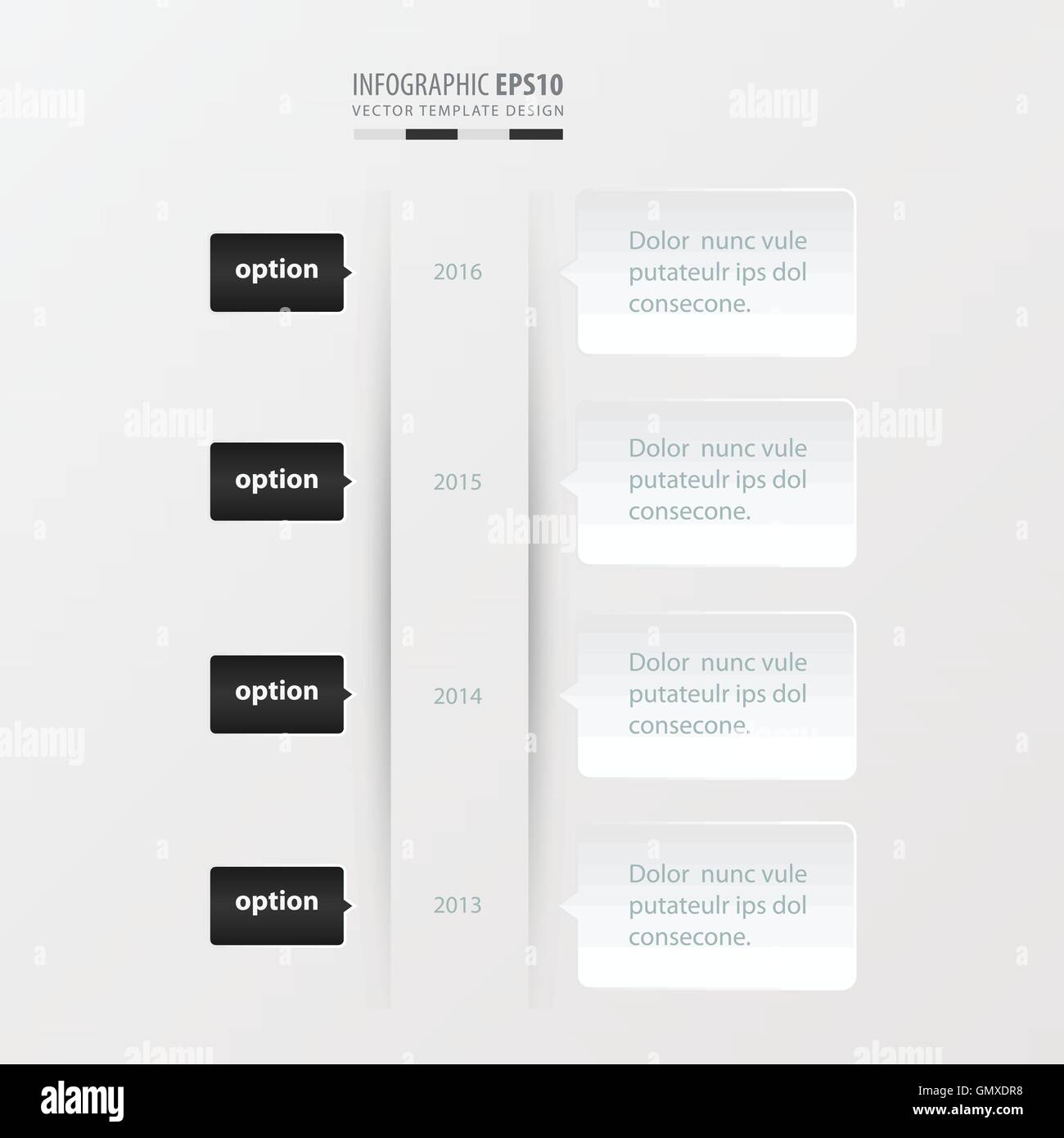 Timeline infographic template black white hires stock photography and Timeline infographic template black white hires stock photography and