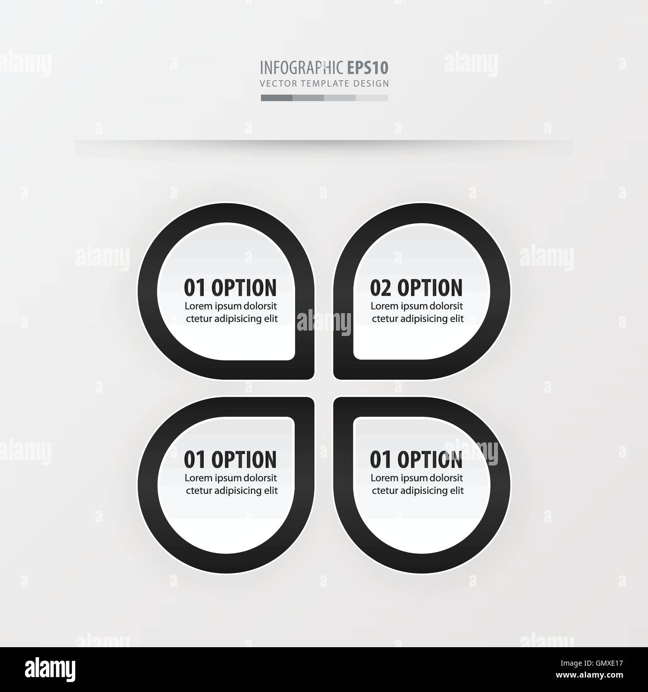 presentation template vector black and white color Stock Vector Image ...