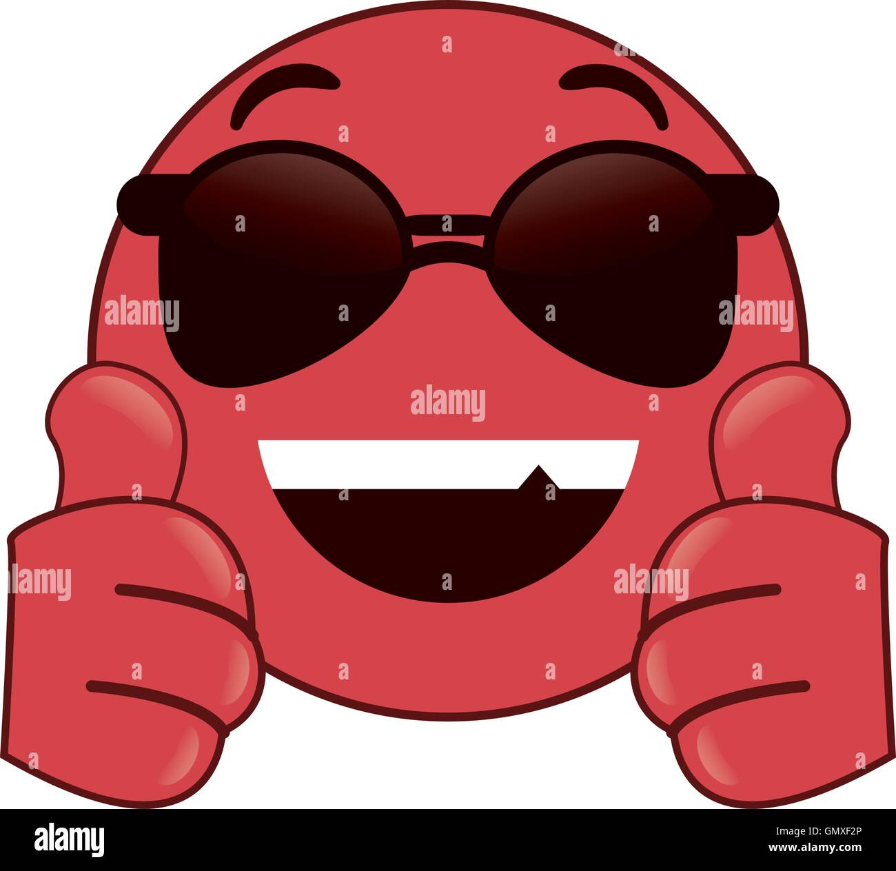 sunglasses cool emoticon icon Stock Vector Image & Art Alamy
