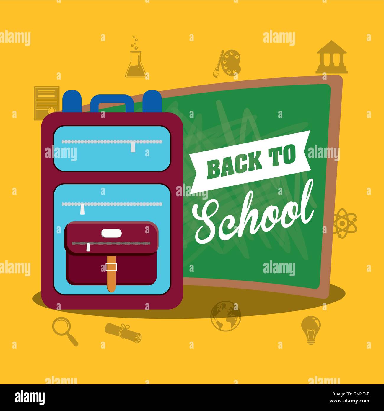 back to school icon set design Stock Vector Image & Art - Alamy