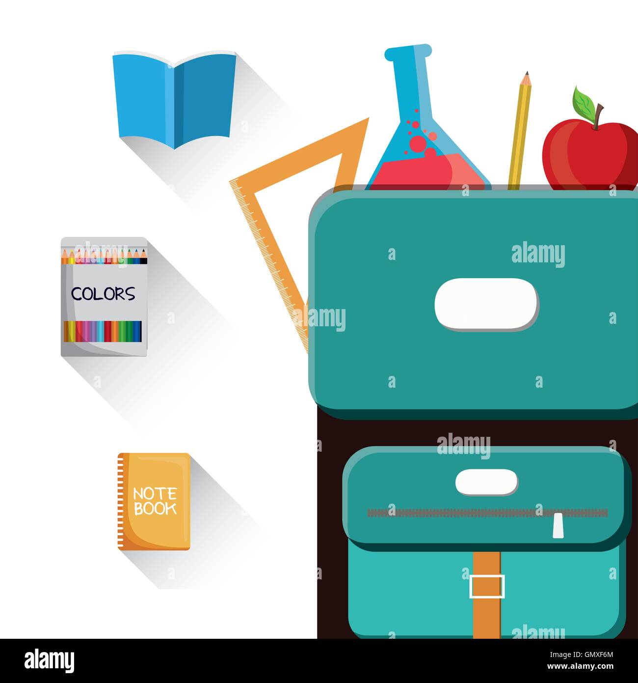 back to school icon set design Stock Vector Image & Art - Alamy