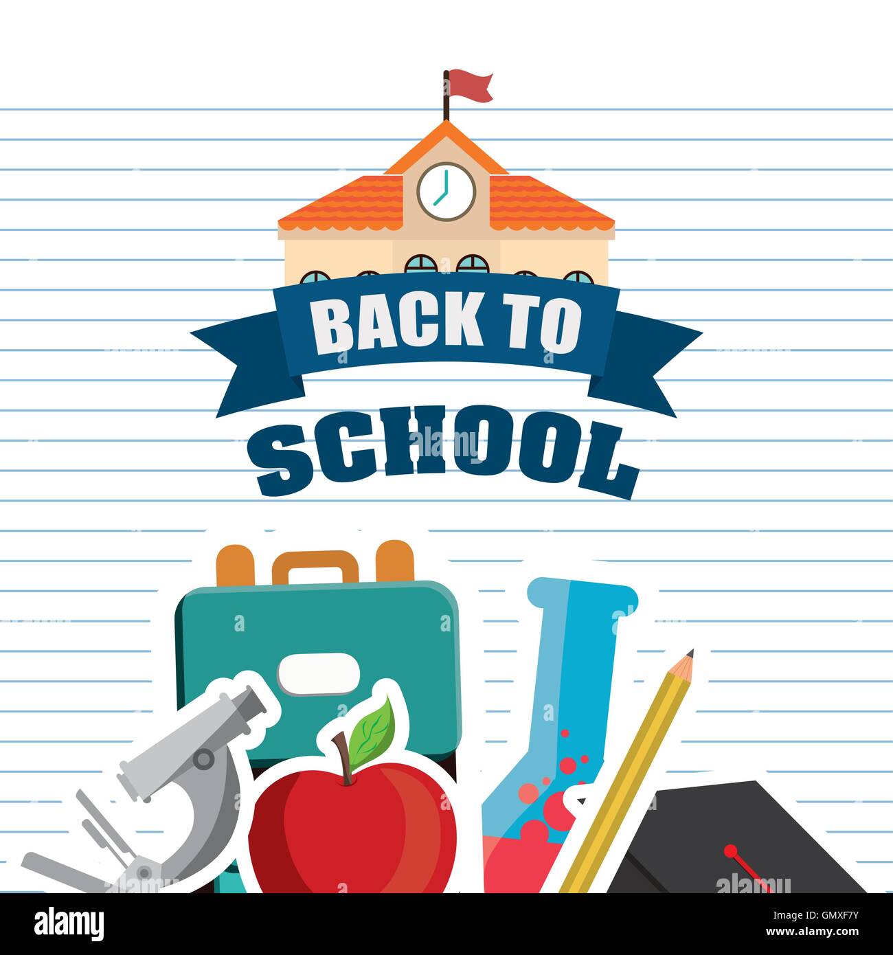 back to school icon set design Stock Vector Image & Art - Alamy