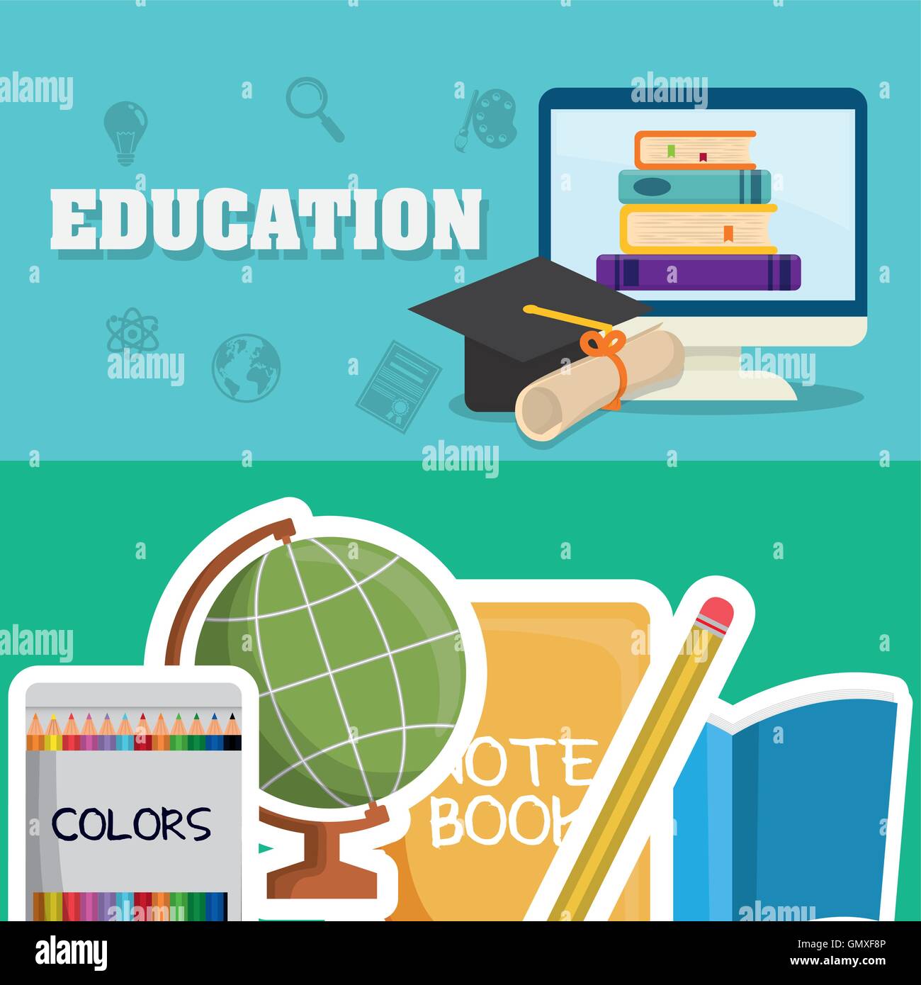 back to school icon set design Stock Vector Image & Art - Alamy