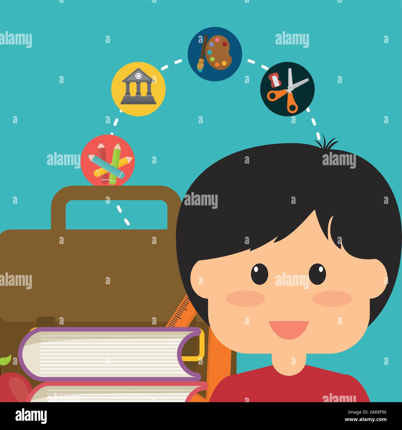 back to school icon set design Stock Vector Image & Art - Alamy