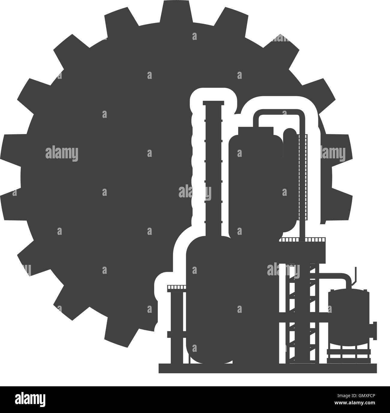 gear factory silhouette design Stock Vector Image & Art Alamy