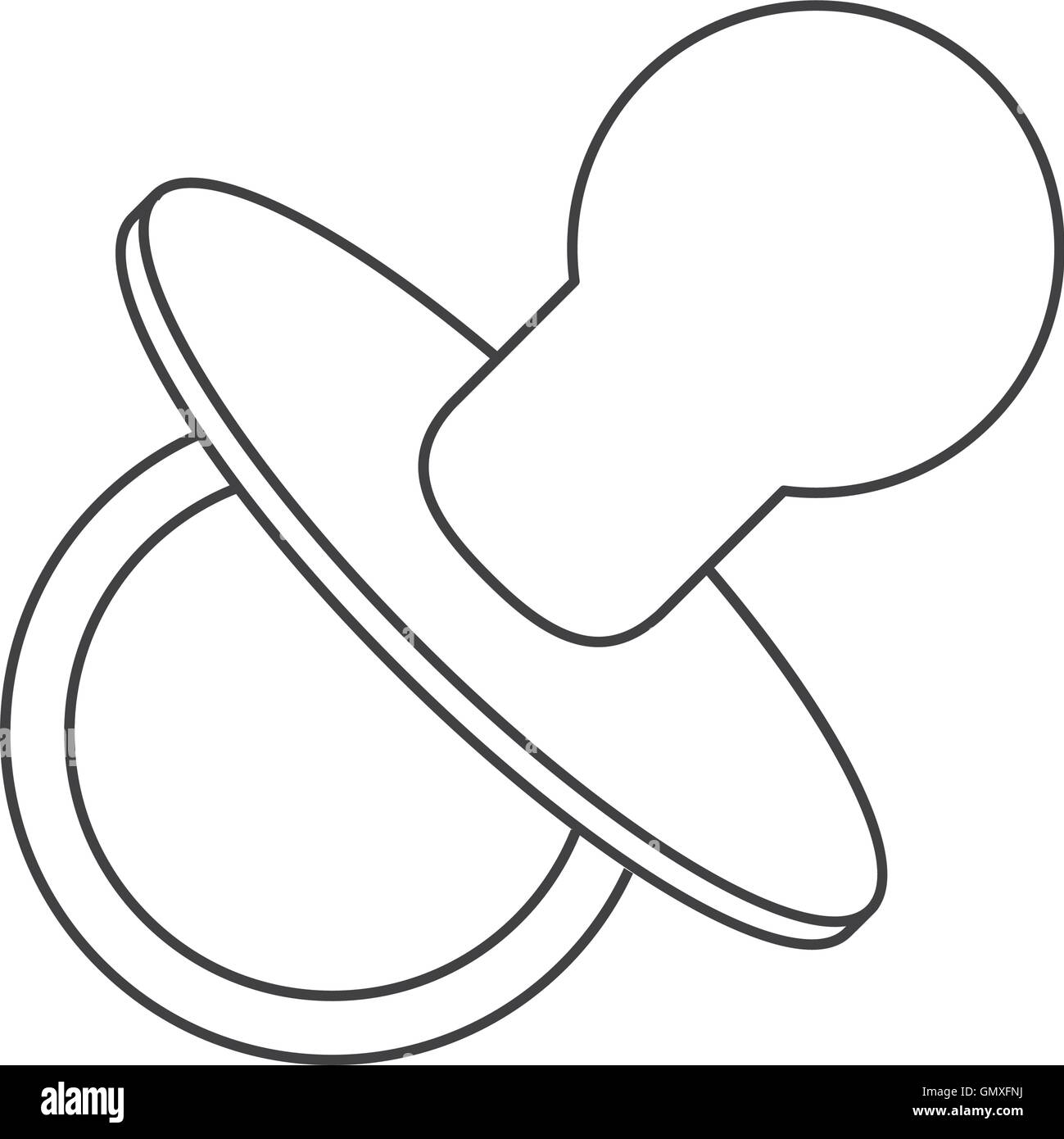 baby pacifier icon Stock Vector Image & Art Alamy