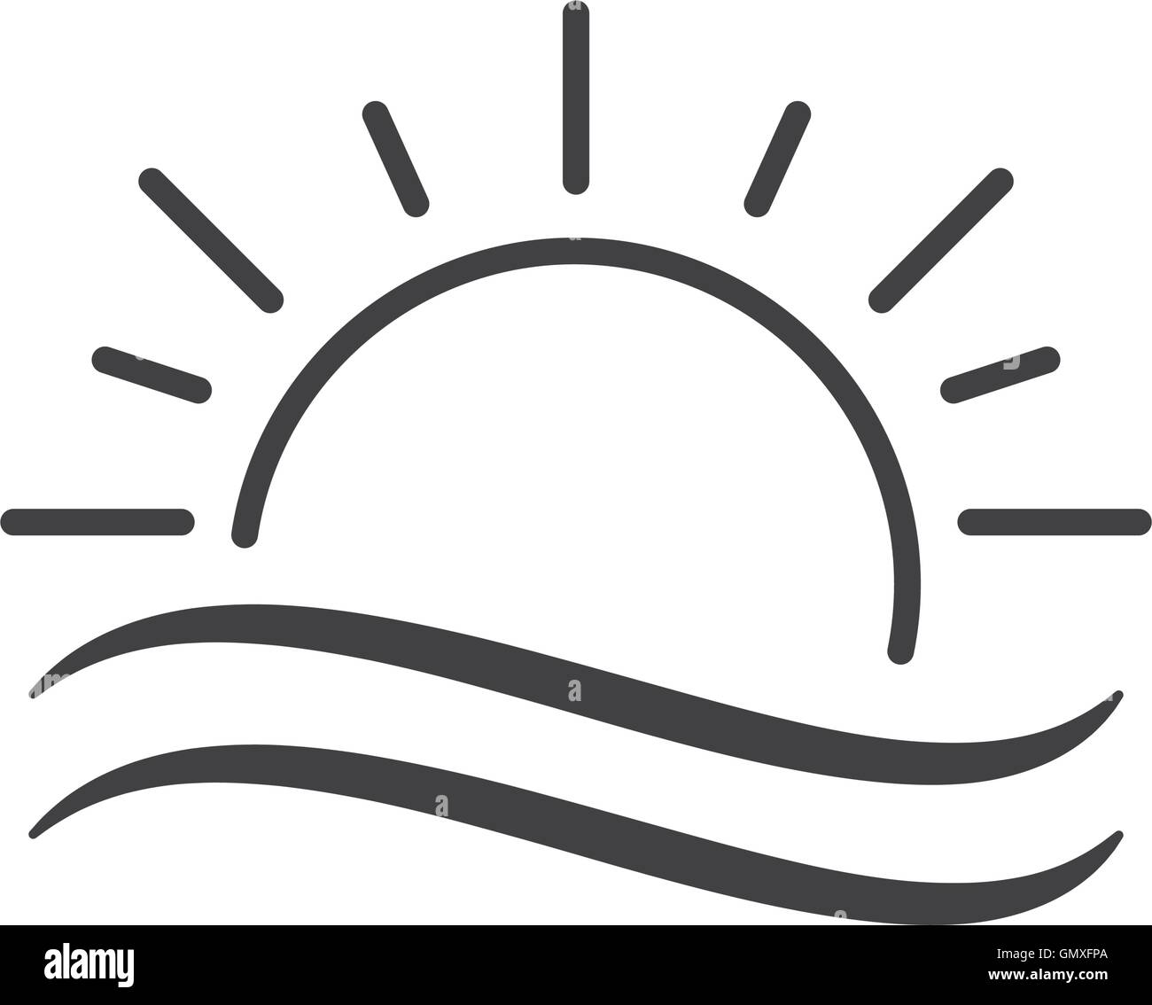 sun representation icon Stock Vector Image & Art - Alamy