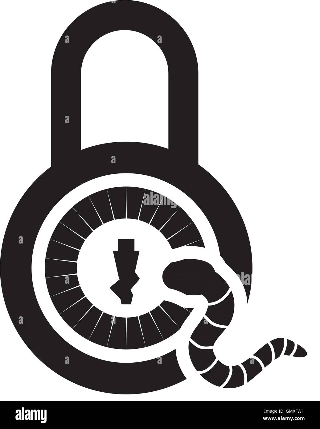 padlock security system design Stock Vector Image & Art - Alamy