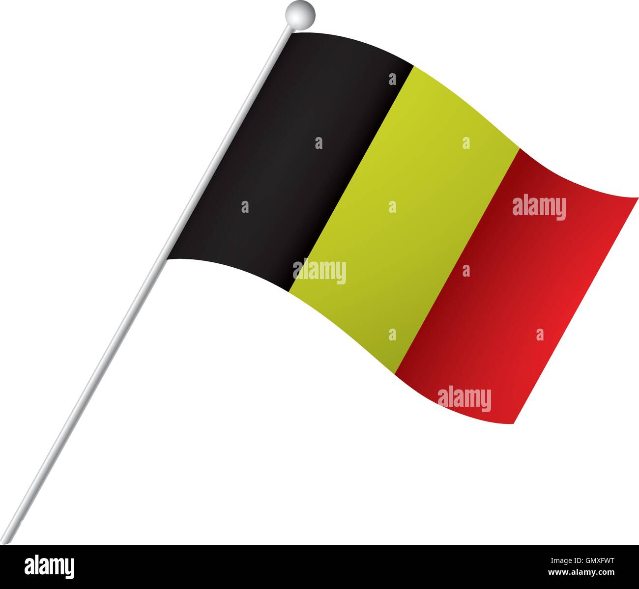 Isolated flag of Belgium, Vector illustration Stock Vector Image & Art ...
