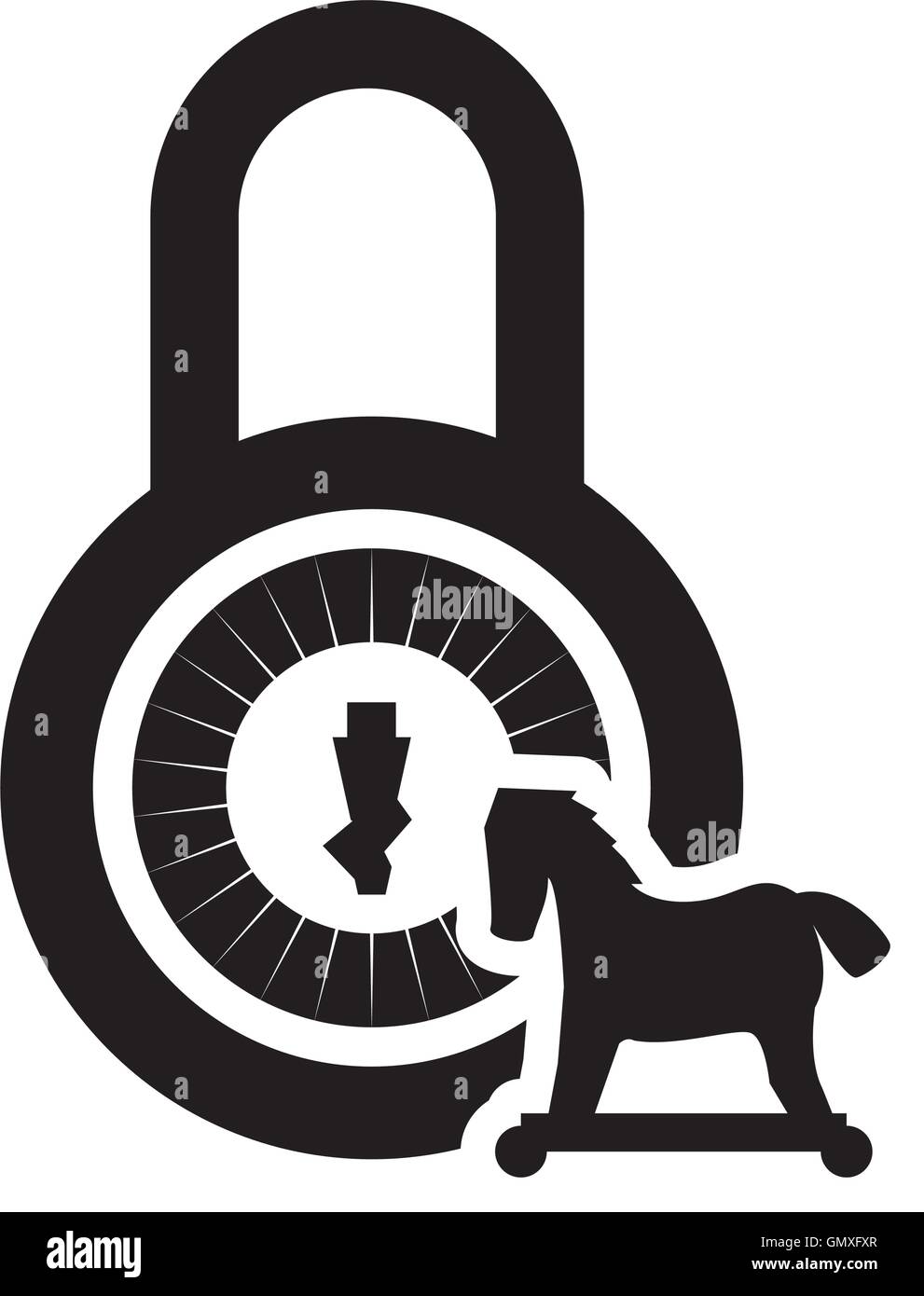 padlock security system design Stock Vector Image & Art - Alamy