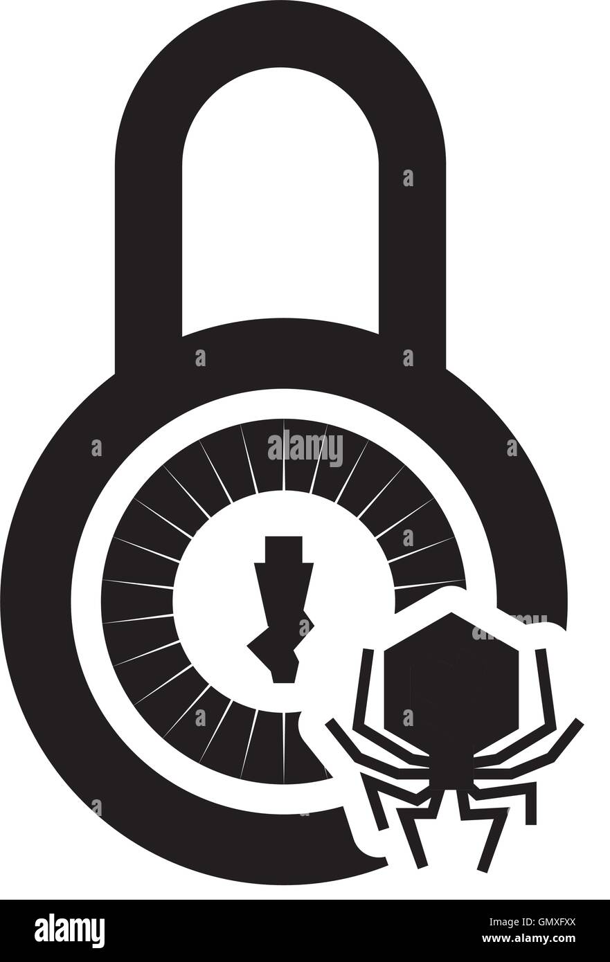 padlock security system design Stock Vector Image & Art - Alamy