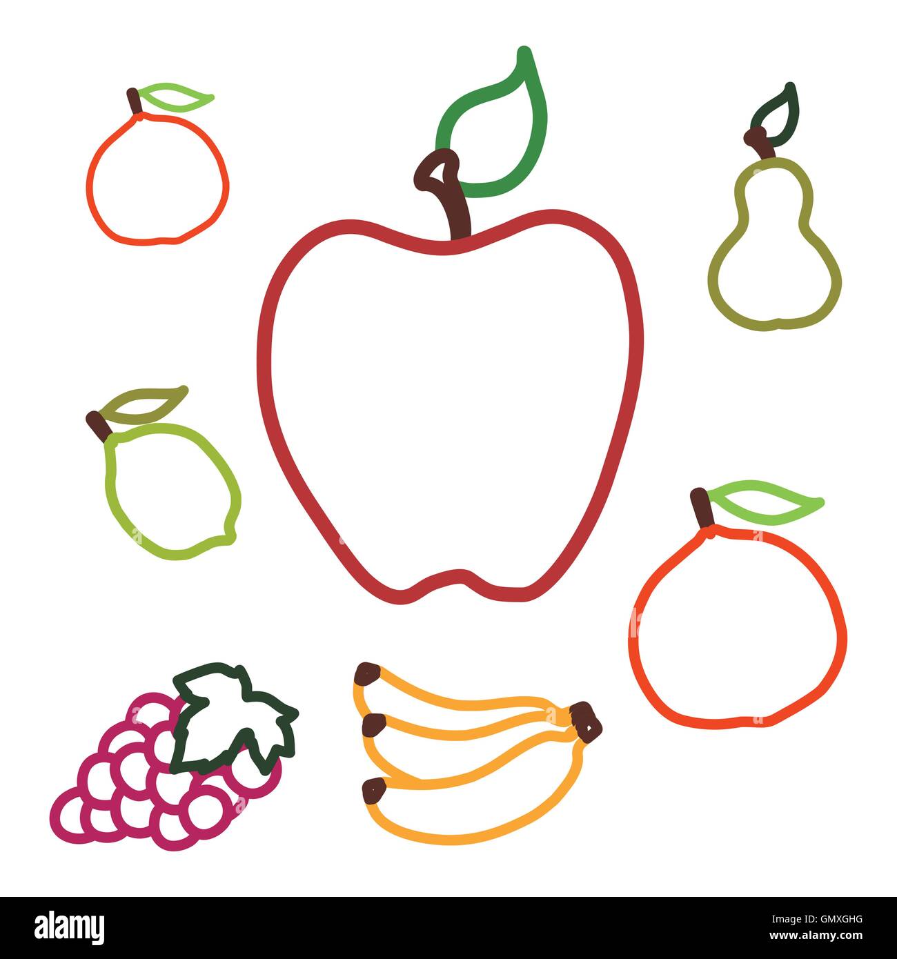 healthy and organic food design Stock Vector Image & Art - Alamy