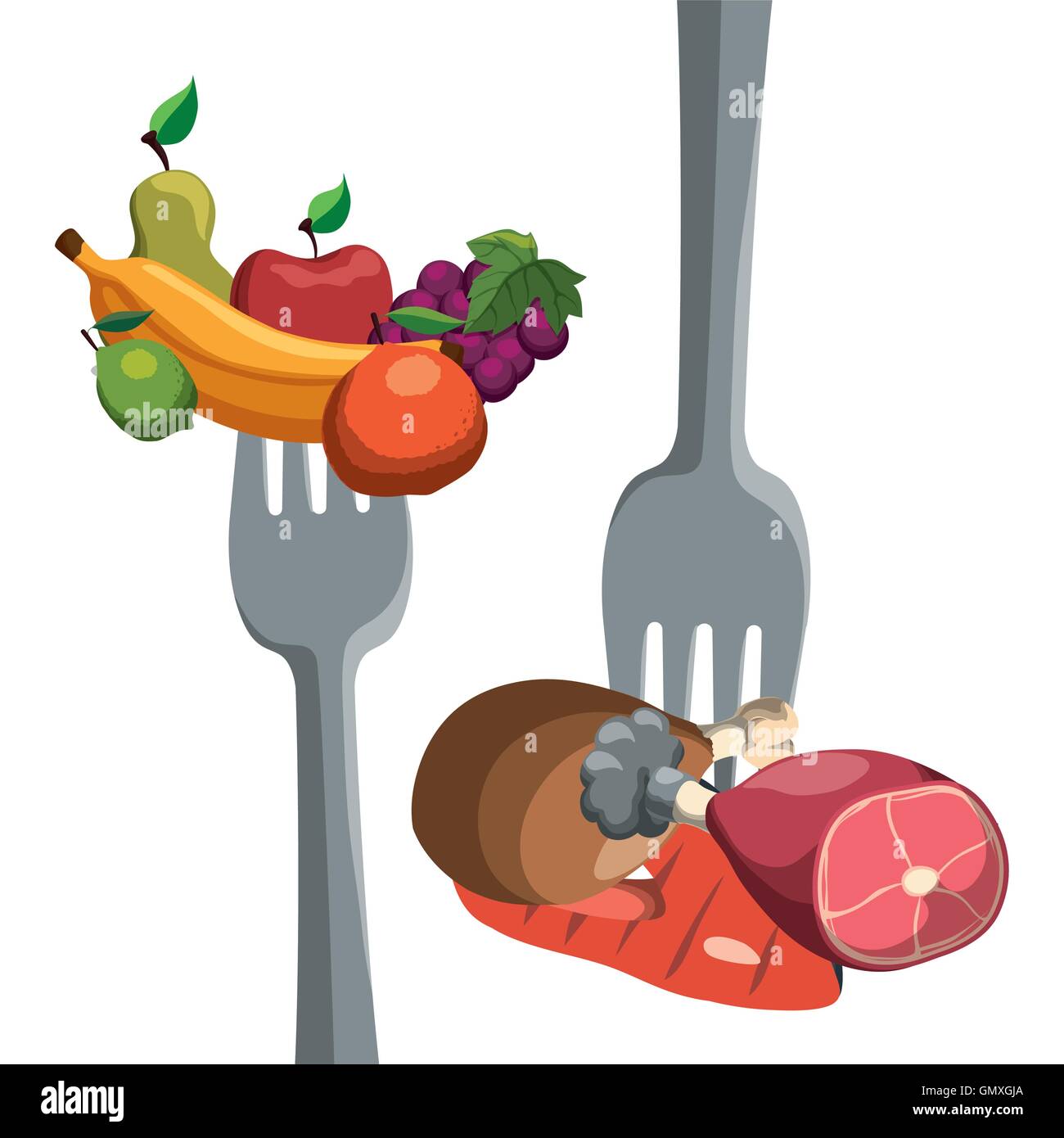 healthy and organic food design Stock Vector Image & Art - Alamy