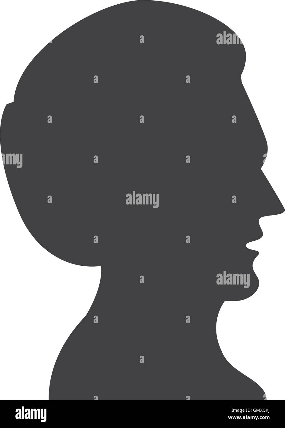 man head profile silhouette icon Stock Vector Image & Art - Alamy
