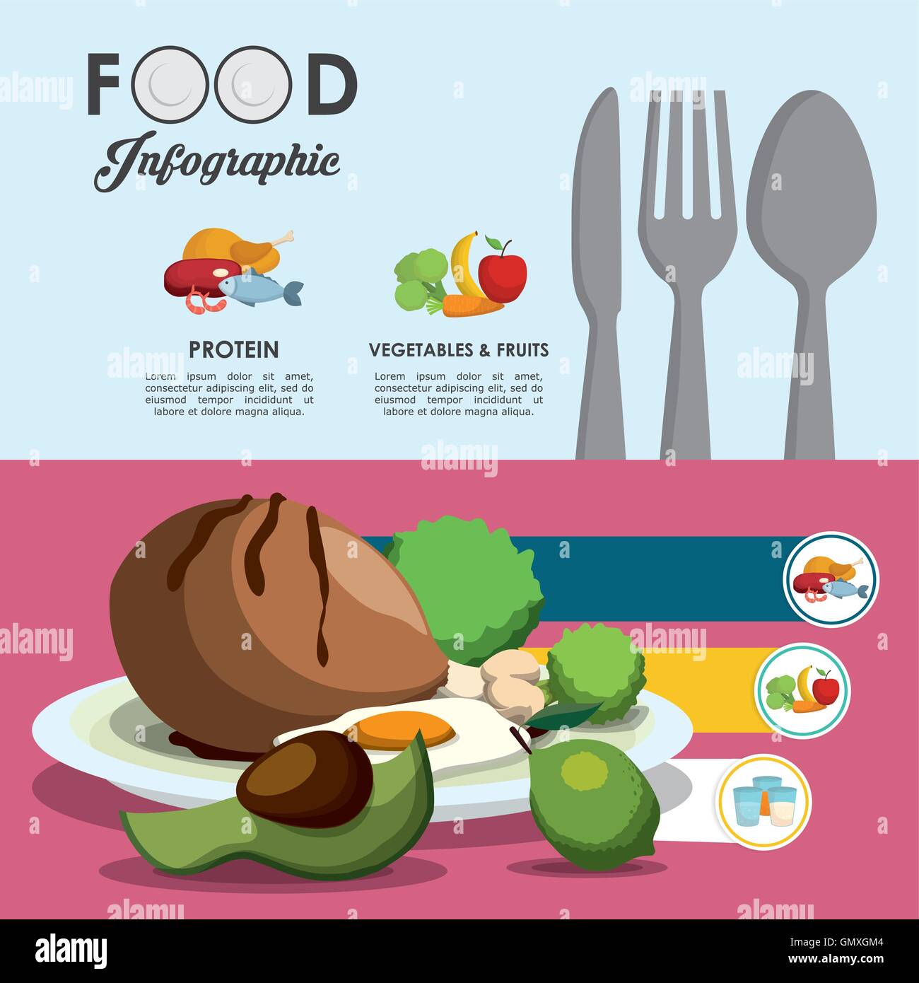 healthy and organic food design Stock Vector Image & Art - Alamy