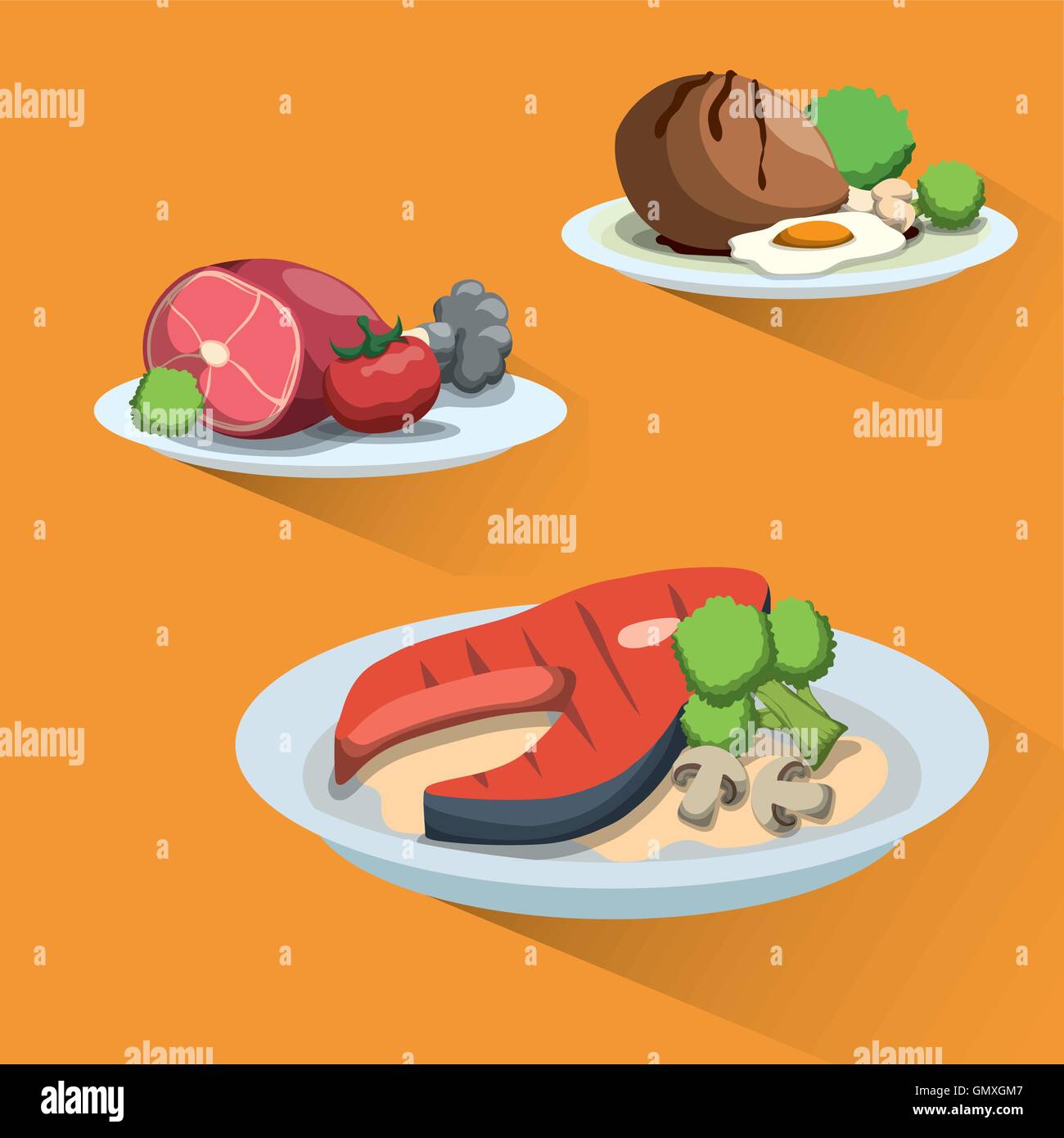 healthy and organic food design Stock Vector Image & Art - Alamy