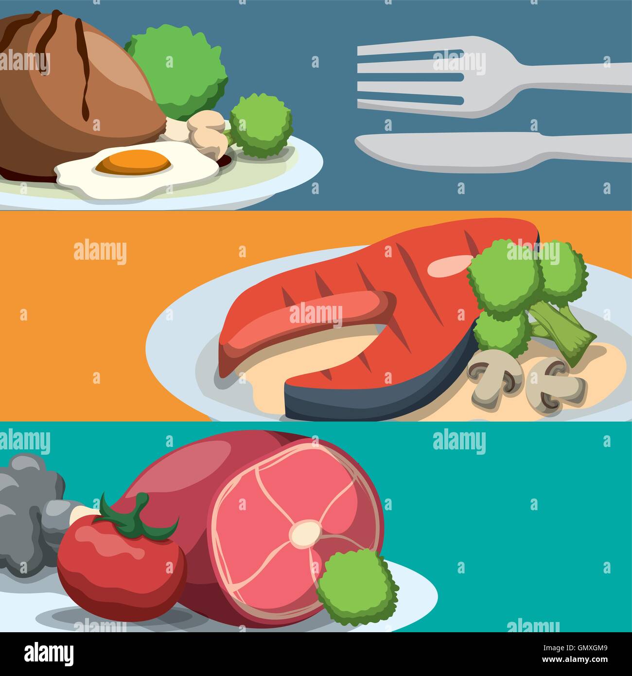 healthy and organic food design Stock Vector Image & Art - Alamy