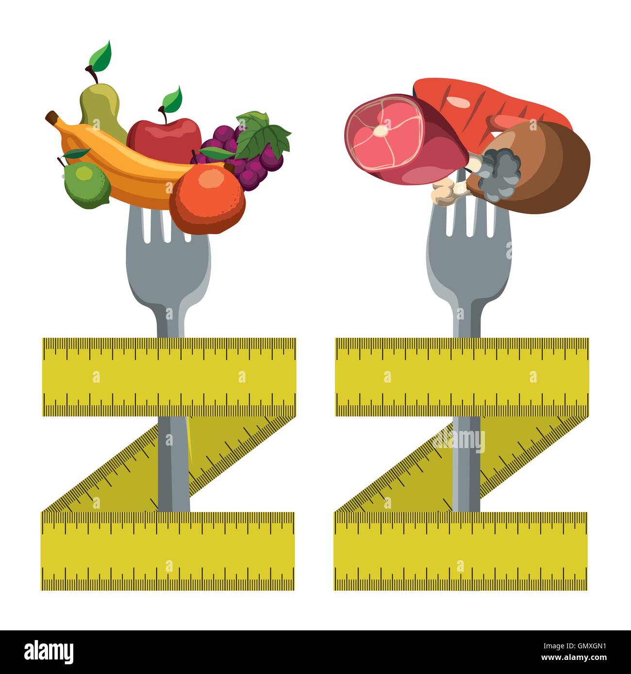 healthy and organic food design Stock Vector Image & Art - Alamy