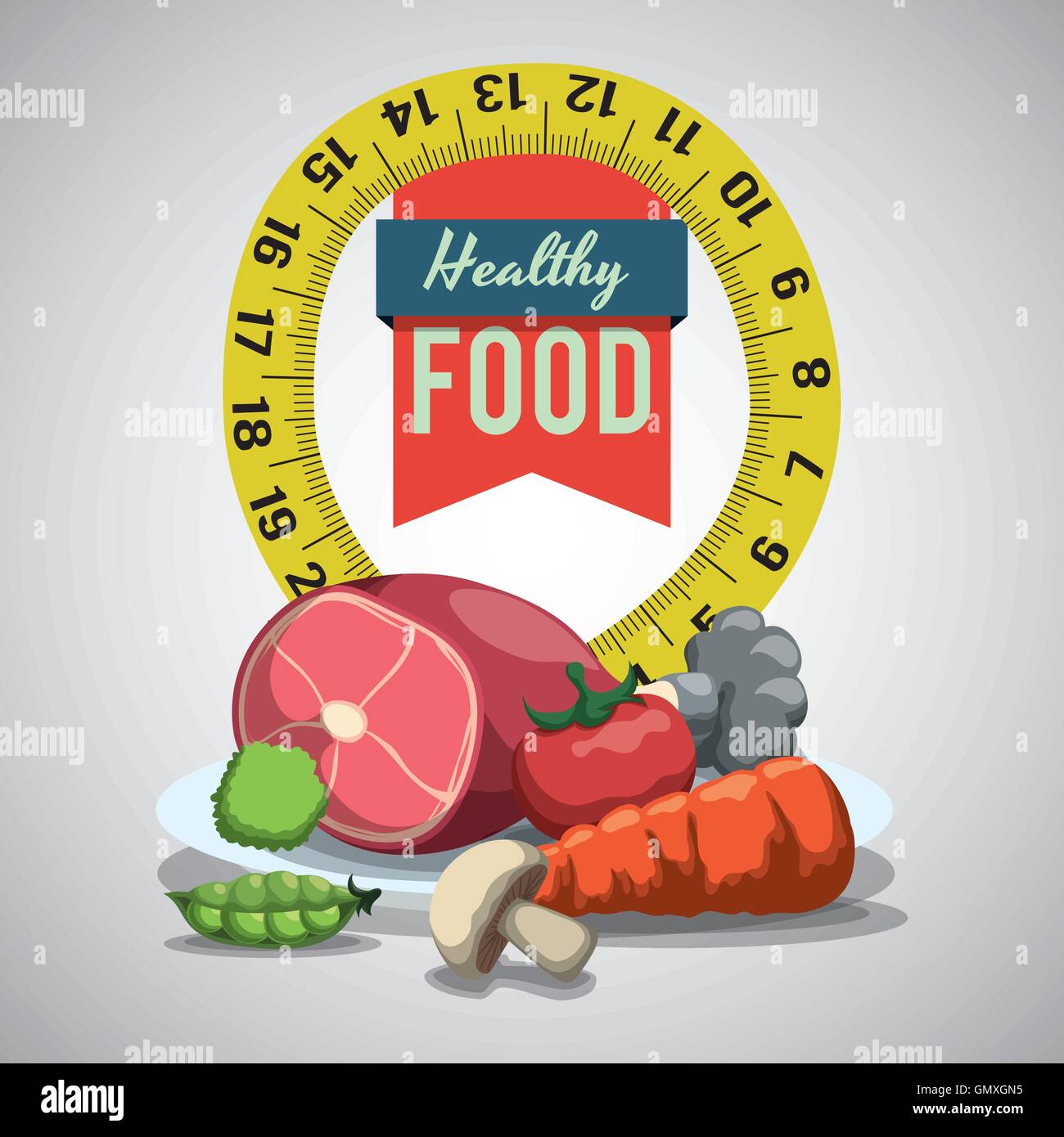 healthy and organic food design Stock Vector Image & Art - Alamy