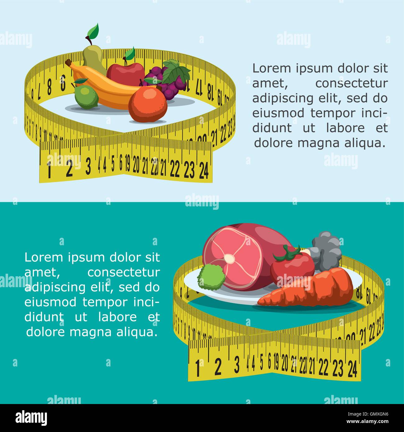 healthy and organic food design Stock Vector Image & Art - Alamy