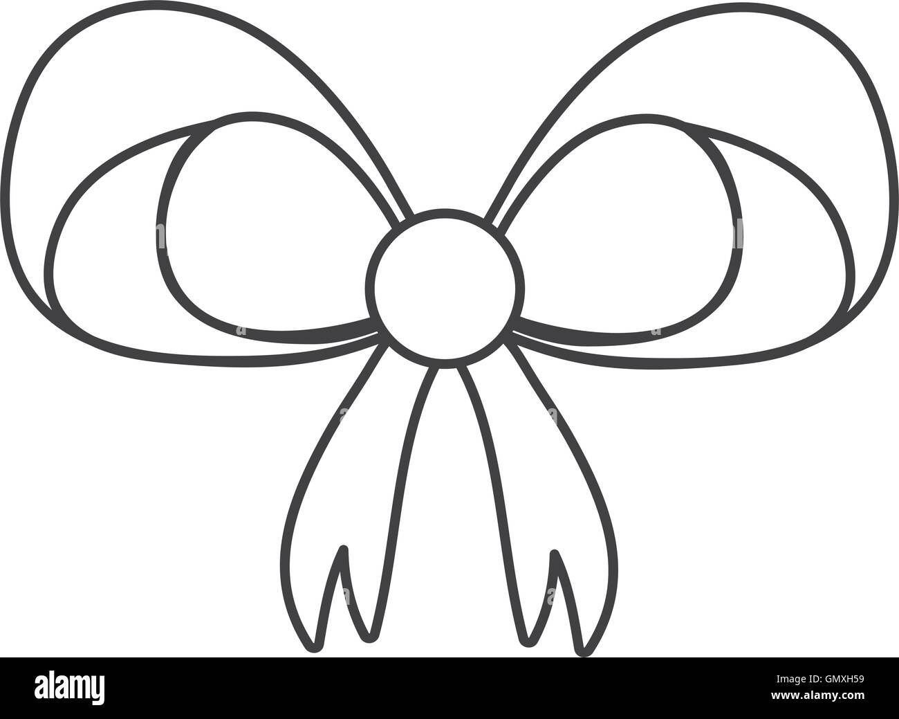 bowtie ribbon gift design Stock Vector Image & Art Alamy