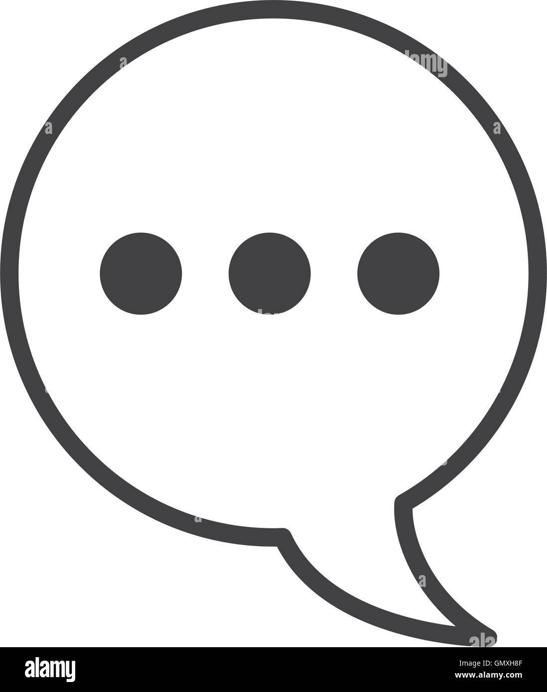 speech bubble social media isolated icon Stock Vector Image & Art - Alamy