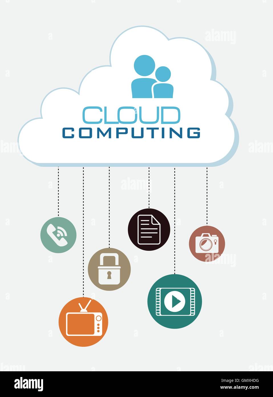 cloud computing data icon Stock Vector Image & Art - Alamy