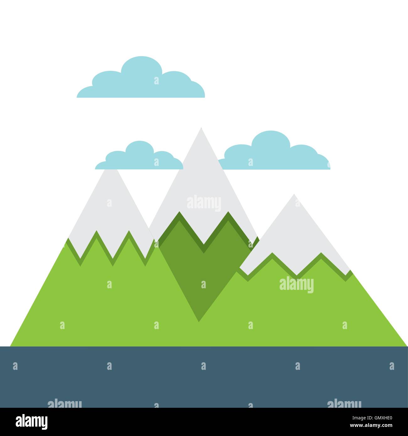 Ice Mountain isolated icon Stock Vector Image & Art - Alamy