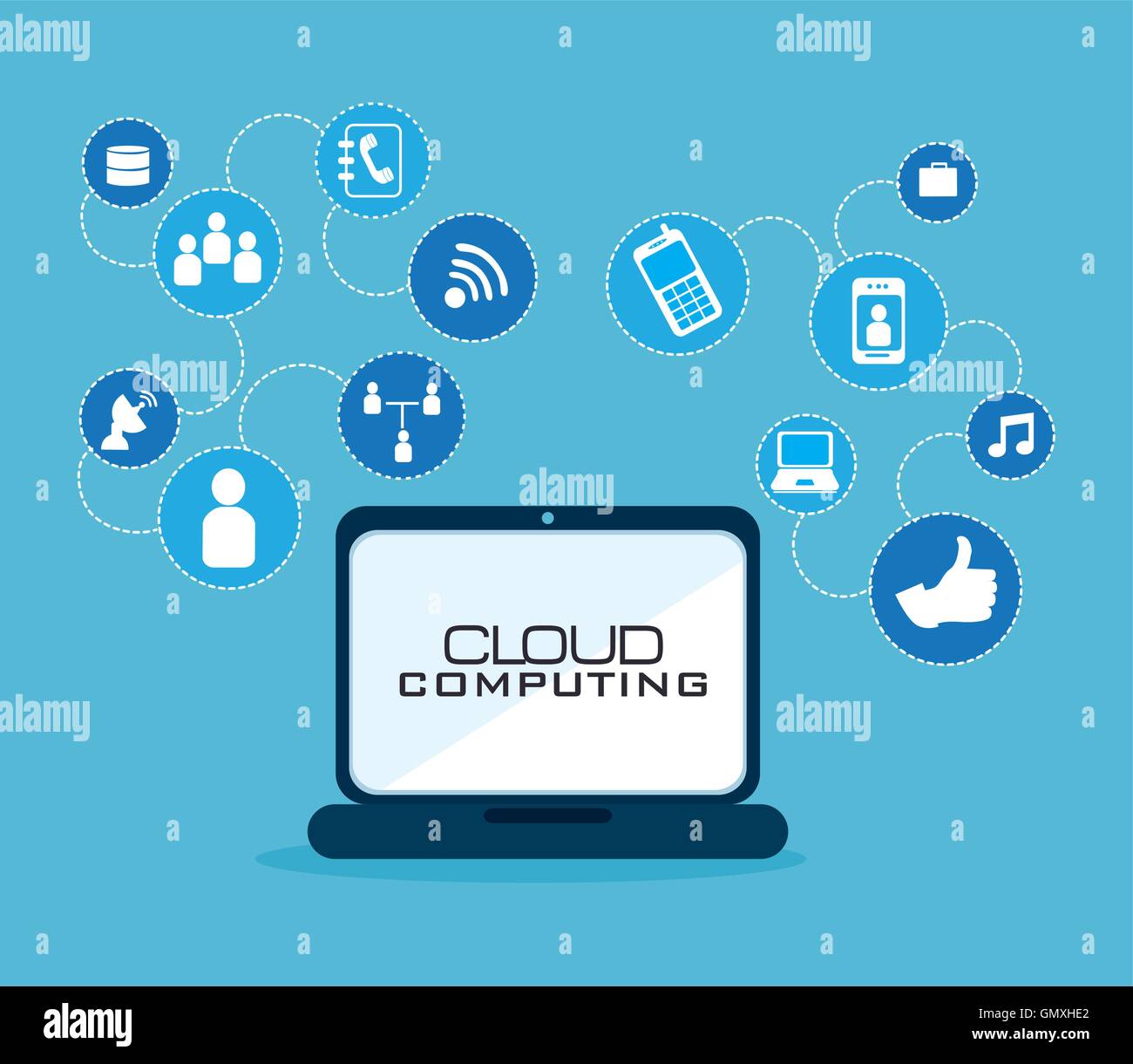 cloud computing data icon Stock Vector Image & Art - Alamy