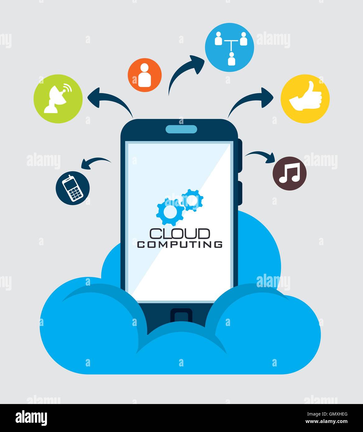 cloud computing data icon Stock Vector Image & Art - Alamy