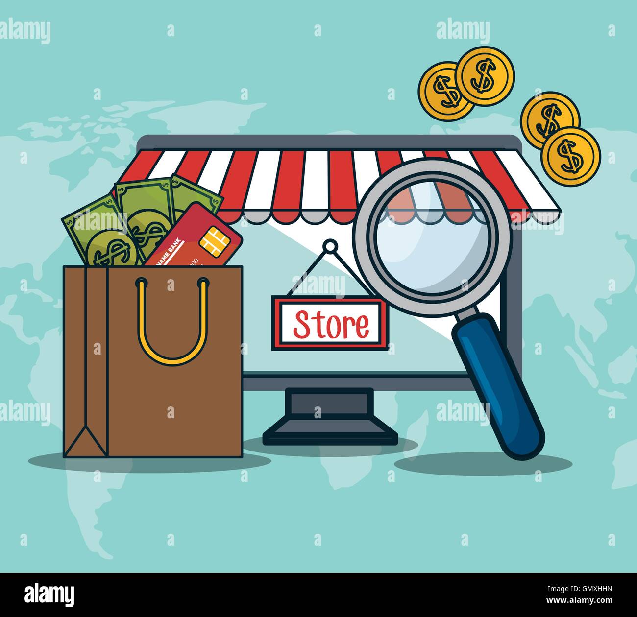 electronic commerce marketing icon Stock Vector Image & Art - Alamy