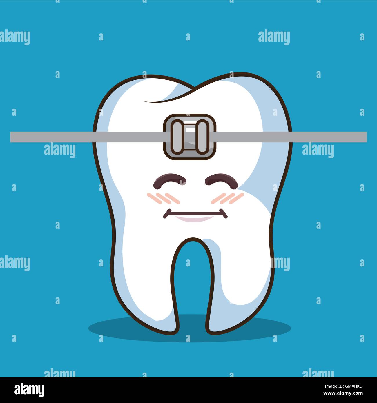 Tooth orthodontic bracket character icon hi-res stock photography and ...